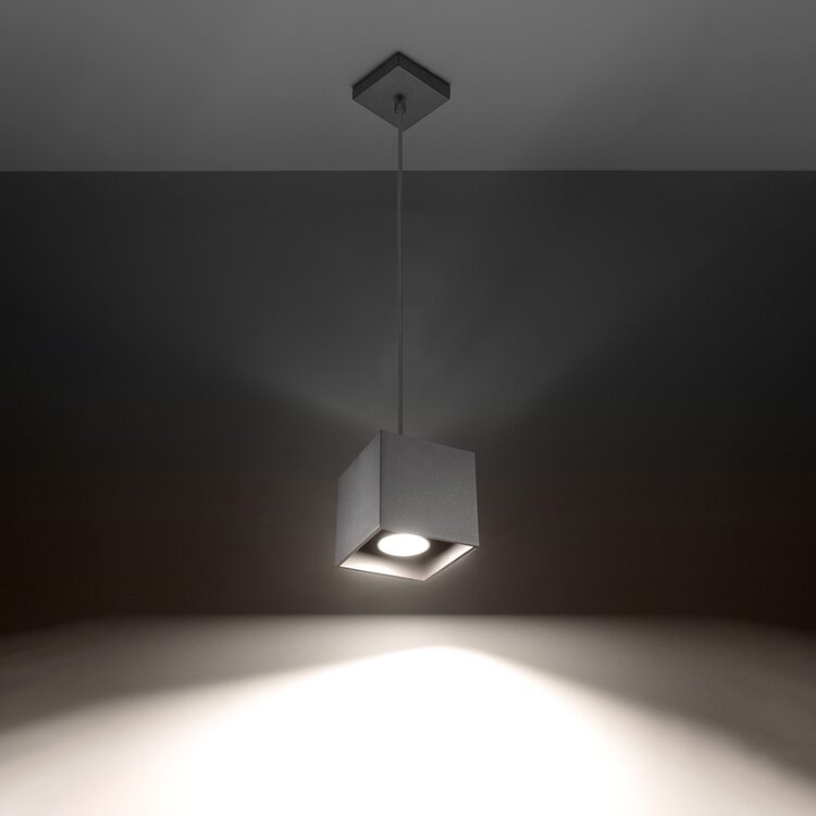 Sollux Lighting Hanglamp QUAD 1 grijs