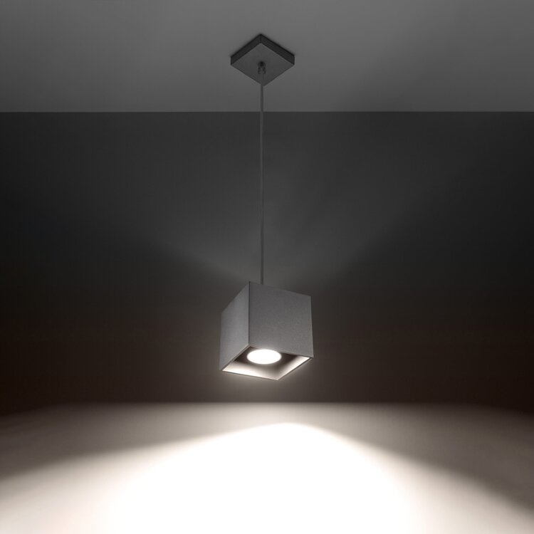 Sollux Lighting Pendant lamp QUAD 1 grey