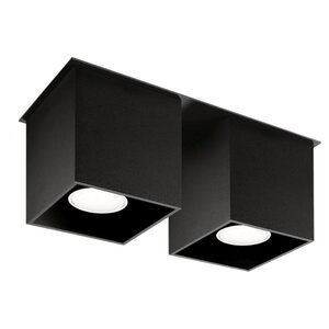 Sollux Lighting Deckenleuchte QUAD 2 schwarz