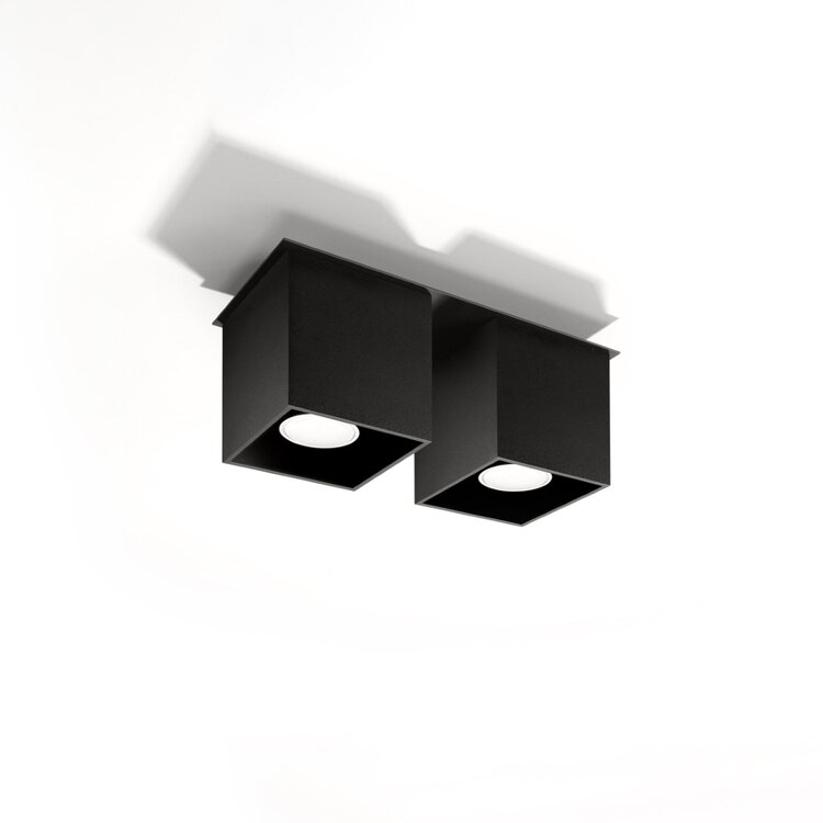 Sollux Lighting Plafondlamp QUAD 2 zwart
