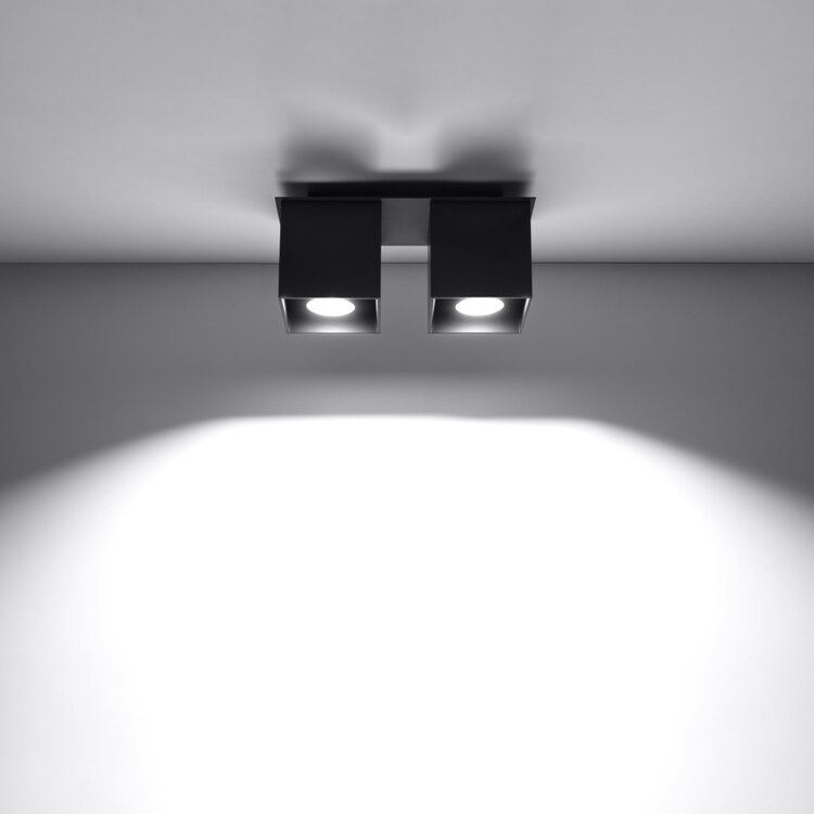 Sollux Lighting Plafondlamp QUAD 2 zwart