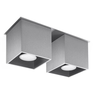 Sollux Lighting Ceiling lamp QUAD 2 grey