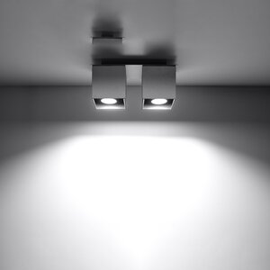 Sollux Lighting Plafondlamp QUAD 2 grijs