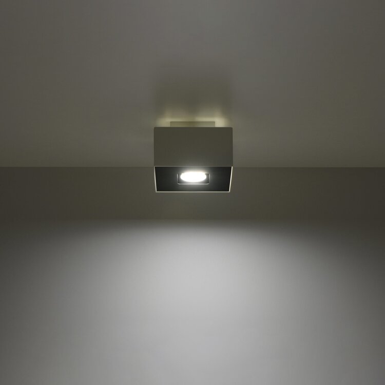 Sollux Lighting Plafondlamp MONO 1 wit