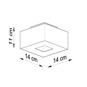 Sollux Lighting Plafondlamp MONO 1 wit