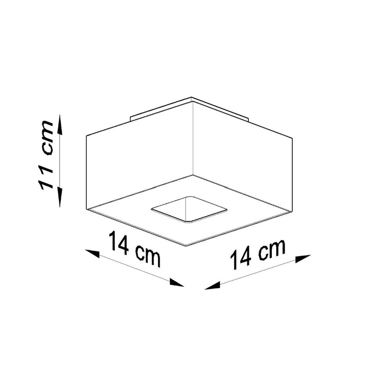 Sollux Lighting Plafondlamp MONO 1 wit