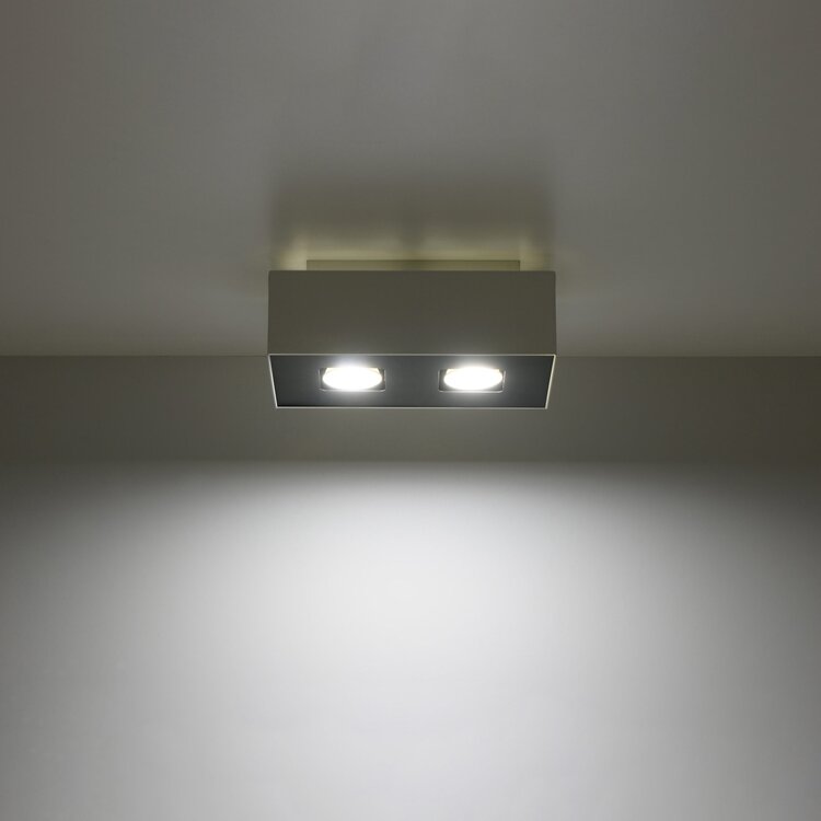 Sollux Lighting Plafondlamp MONO 2 wit