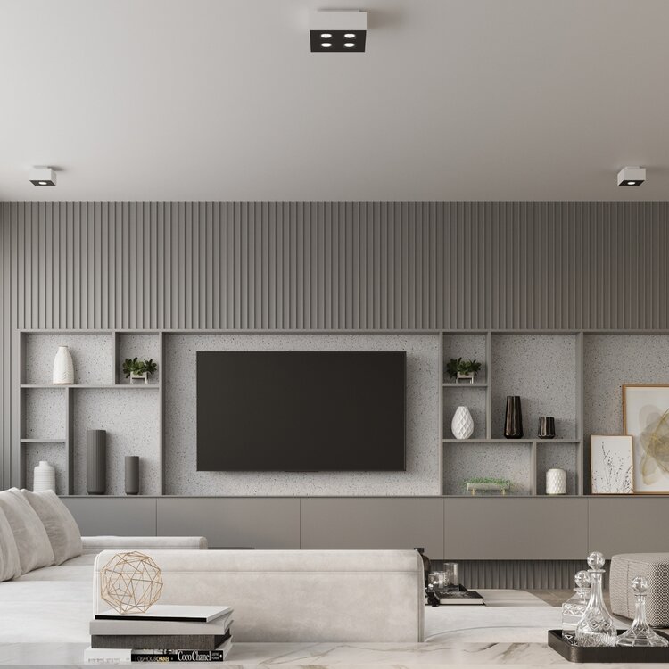 Sollux Lighting Deckenleuchte MONO 3 weiß