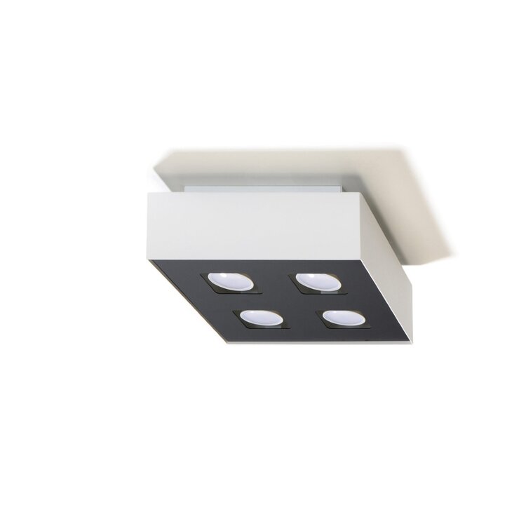 Sollux Lighting Plafondlamp MONO 4 wit