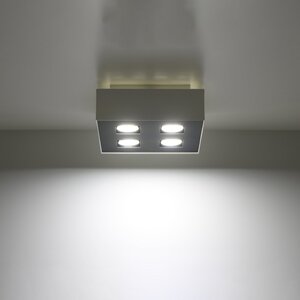 Sollux Lighting Plafondlamp MONO 4 wit