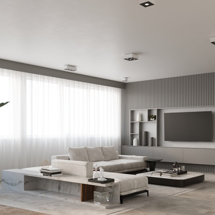 Sollux Lighting Deckenleuchte MONO 4 weiß