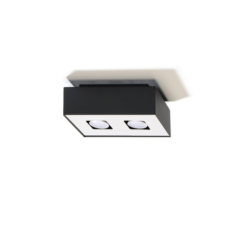 Sollux Lighting Plafondlamp MONO 2 zwart