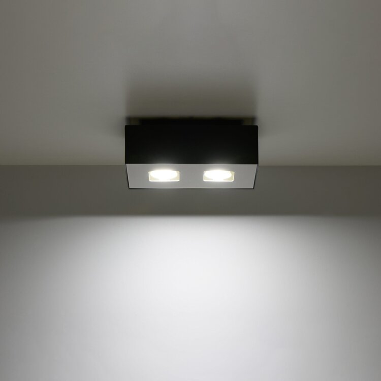 Sollux Lighting Deckenleuchte MONO 2 schwarz