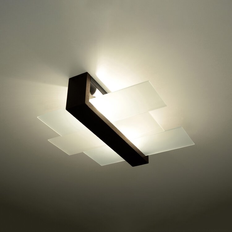 Sollux Lighting Plafondlamp FENIKS 2 wengé