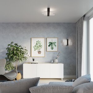 Sollux Lighting Plafondlamp FENIKS 2 wengé