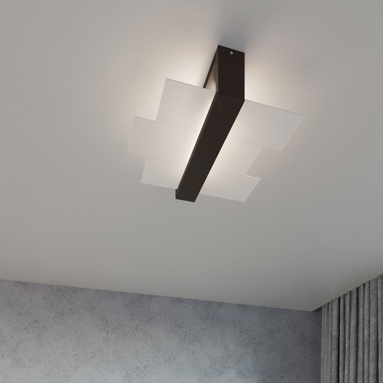 Sollux Lighting Plafondlamp FENIKS 2 wengé
