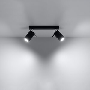 Sollux Lighting Ceiling lamp RING 2 black