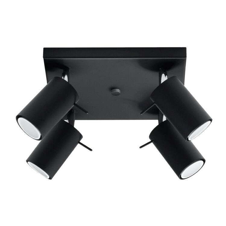 Sollux Lighting Ceiling lamp RING 4 black