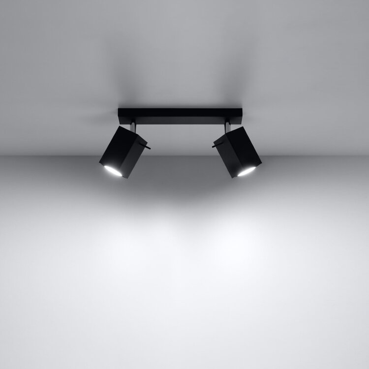 Sollux Lighting Ceiling lamp MERIDA 2 black