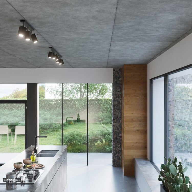 Sollux Lighting Deckenleuchte MERIDA 2 schwarz