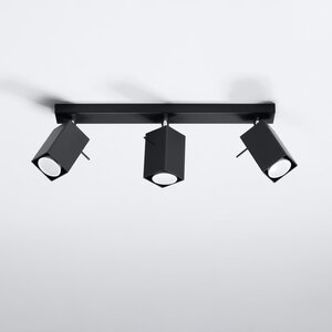 Sollux Lighting Deckenleuchte MERIDA 3 schwarz