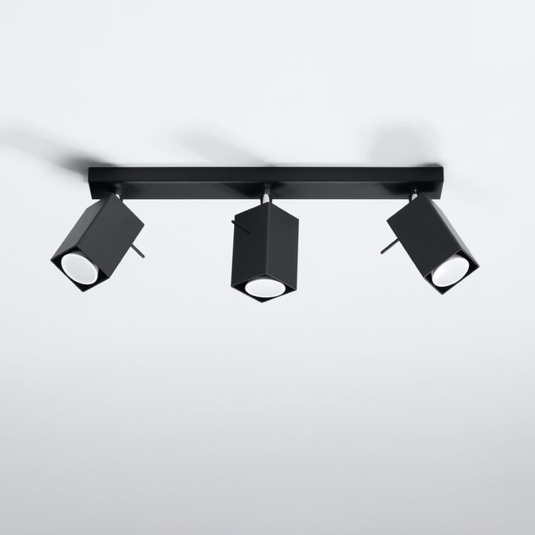 Sollux Lighting Deckenleuchte MERIDA 3 schwarz