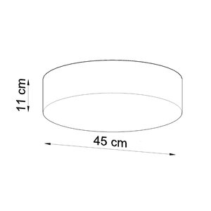 Sollux Lighting Plafondlamp ARENA 45 zwart