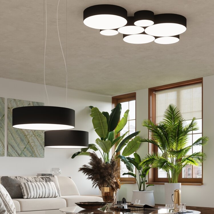 Sollux Lighting Ceiling lamp ARENA 45 black