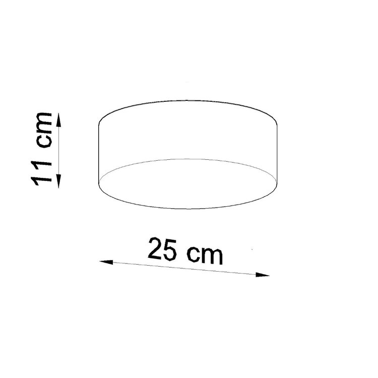 Sollux Lighting Plafondlamp ARENA zwart