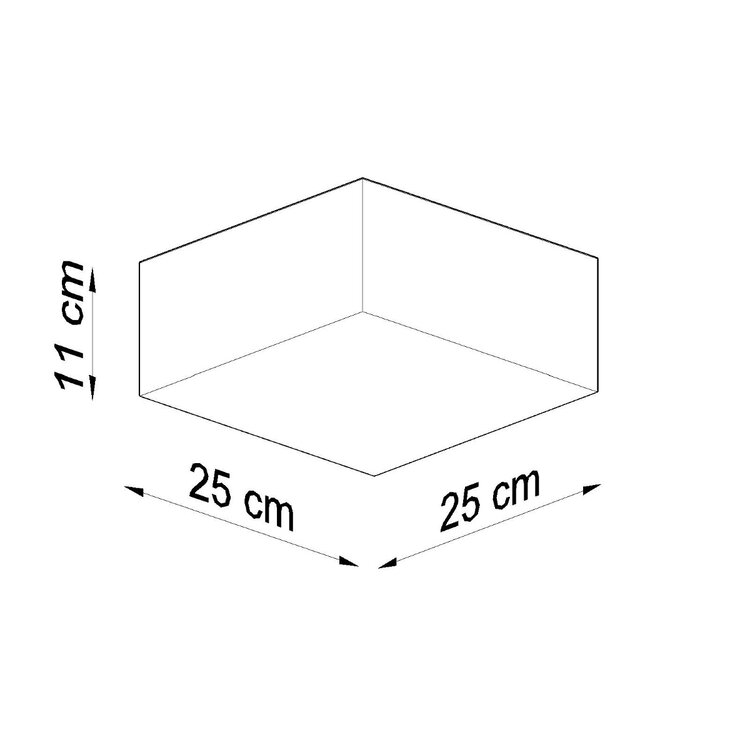 Sollux Lighting Plafondlamp HORUS zwart