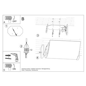 Sollux Lighting Ceiling lamp EMILIO