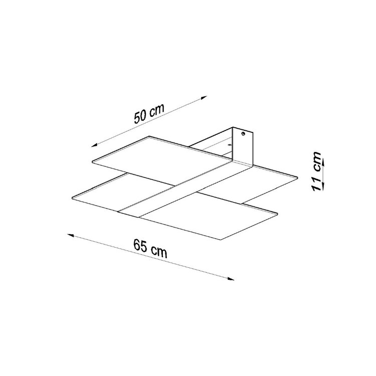 Sollux Lighting Ceiling lamp MASSIMO chrom