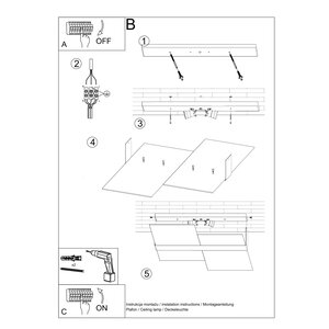 Sollux Lighting Ceiling lamp MASSIMO chrom