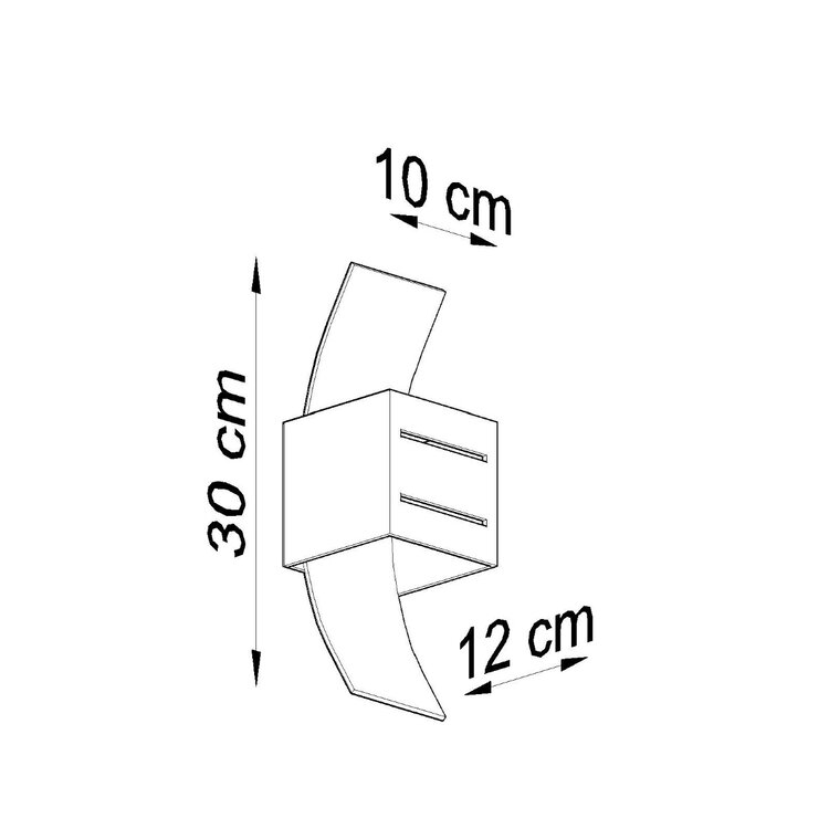 Sollux Lighting Wandlamp LORETO zwart