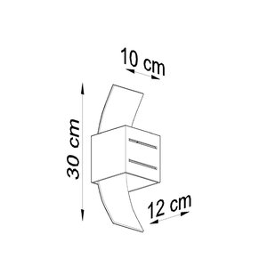 Sollux Lighting Wandlamp LORETO grijs