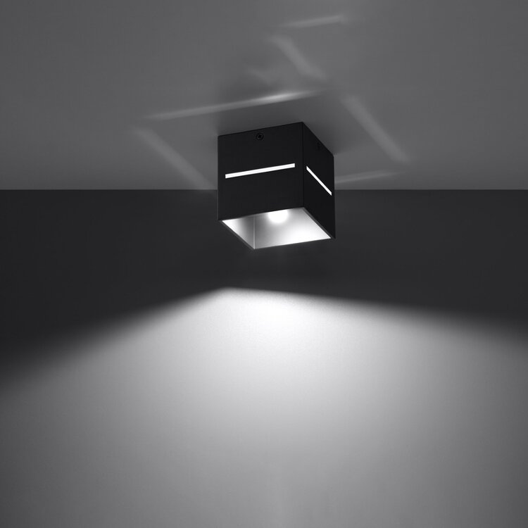 Sollux Lighting Plafondlamp LOBO zwart