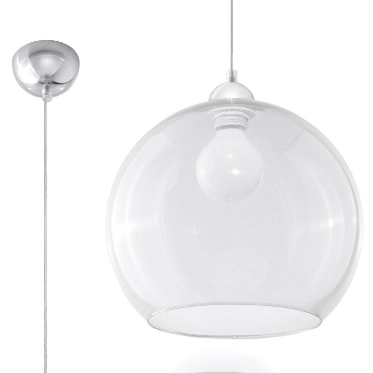 Sollux Lighting Hanglamp BALL transparant