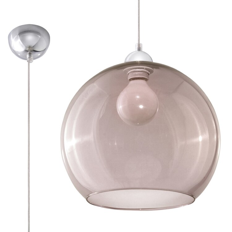 Sollux Lighting Hanglamp BALL grafiet