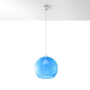 Sollux Lighting Hanglamp BALL blauw