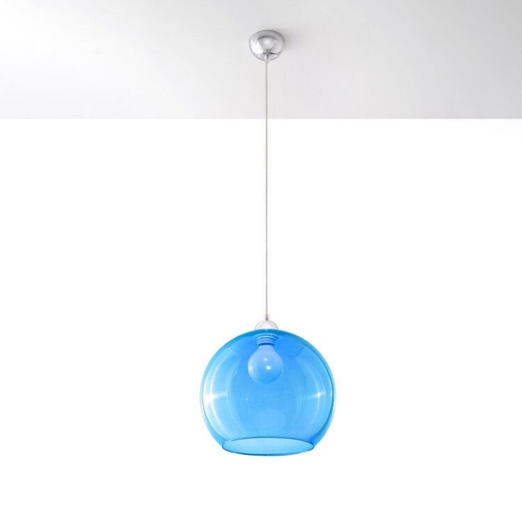 Sollux Lighting Hanglamp BALL blauw
