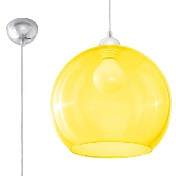 Sollux Lighting Hanglamp BALL geel