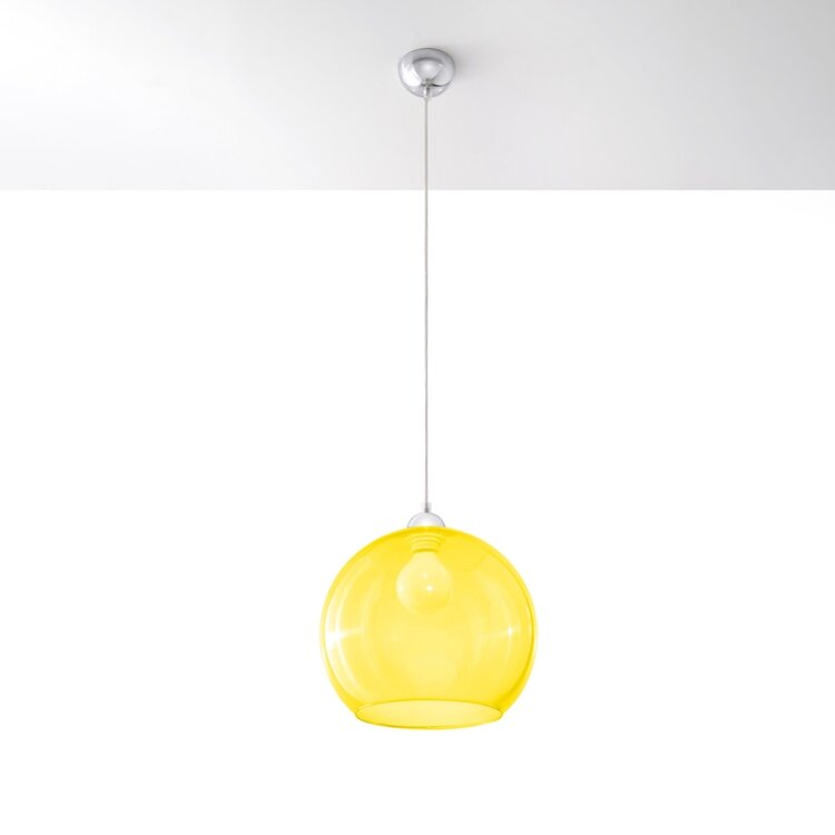 Sollux Lighting Hanglamp BALL geel