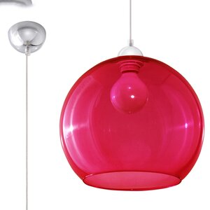 Sollux Lighting Pendant lamp BALL red