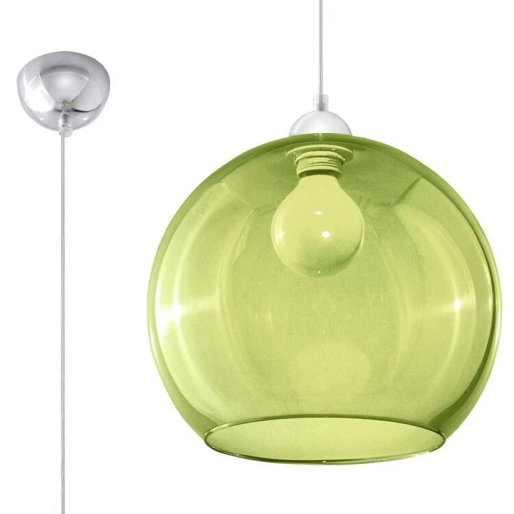 Sollux Lighting Hanglamp BALL groen