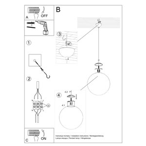 Sollux Lighting Hanglamp UGO 40