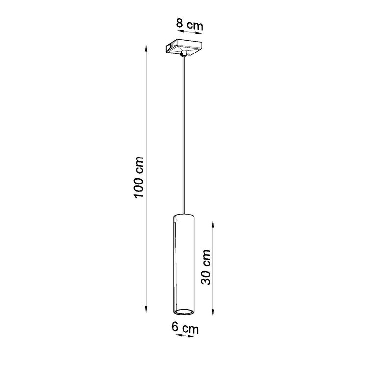 Sollux Lighting Hängeleuchte LAGOS 1 weiß