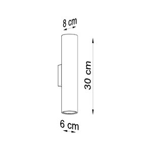 Sollux Lighting Wandleuchte LAGOS weiß