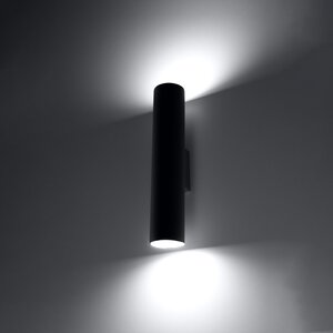 Sollux Lighting Wandlamp LAGOS 2 zwart