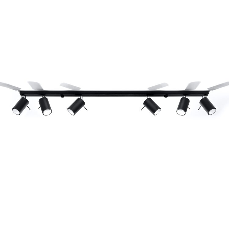 Sollux Lighting Ceiling lamp RING 6L black