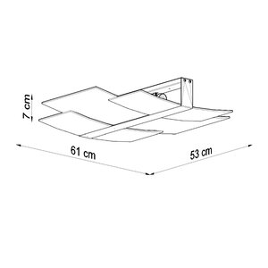 Sollux Lighting Ceiling lamp CELIA chrom